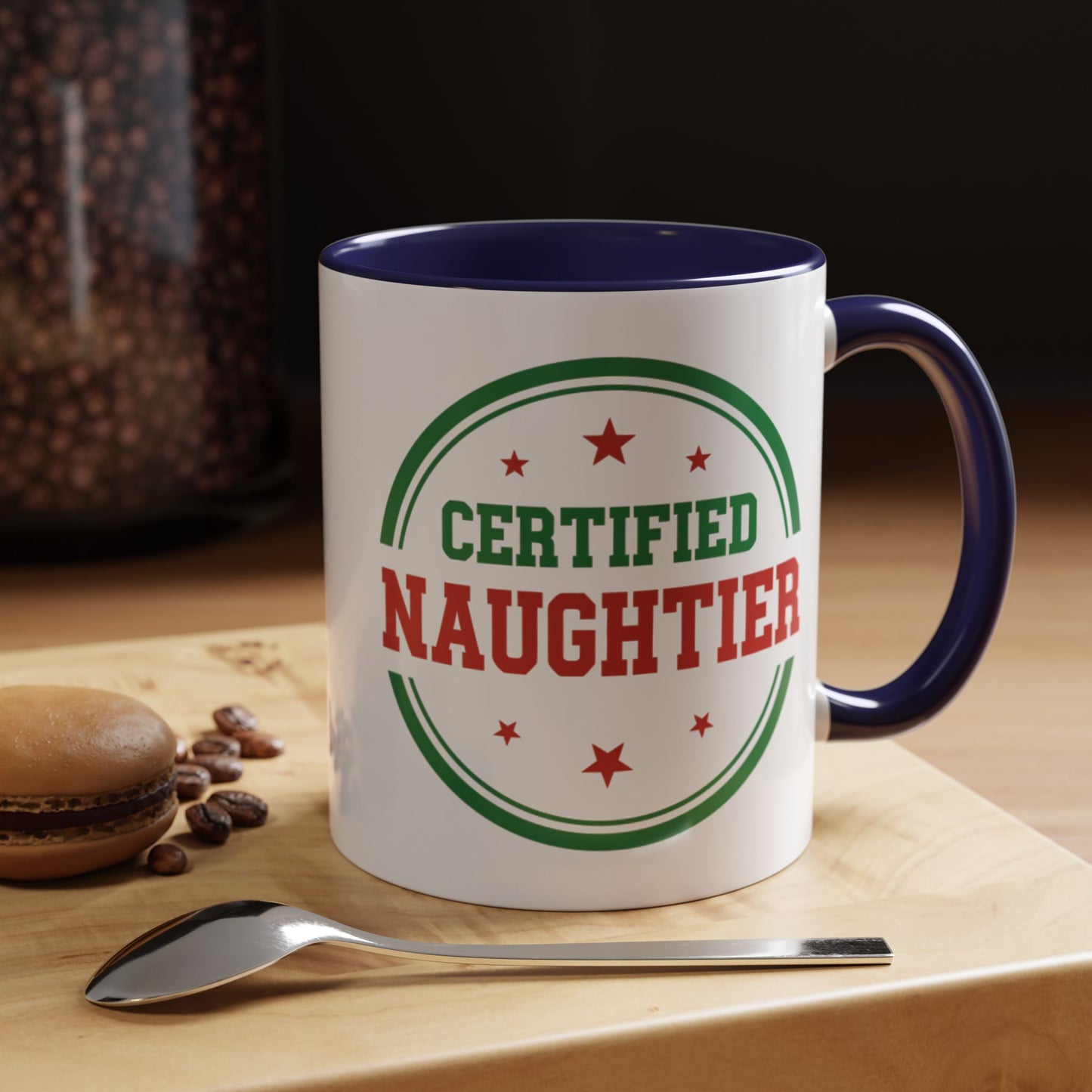 Mug 'Certified Naughtier' Christmas (11oz/15oz)