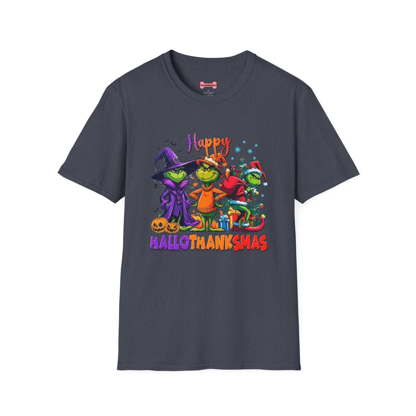T-Shirt: "Happy Hallothanksmas"