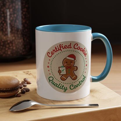 Mug 'Certified Cookie Quality Control' Christmas (11oz/15oz)