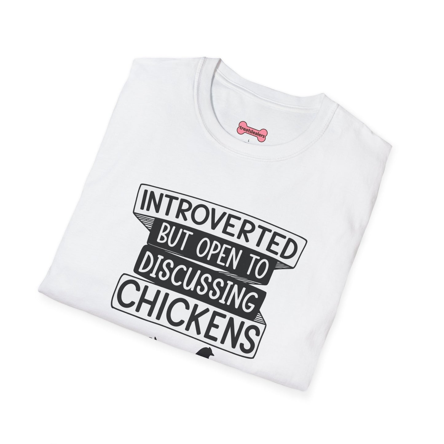 T-Shirt 'Introverted But Open to Discussing Chickens' Funny Shirt chickens Lover Tee