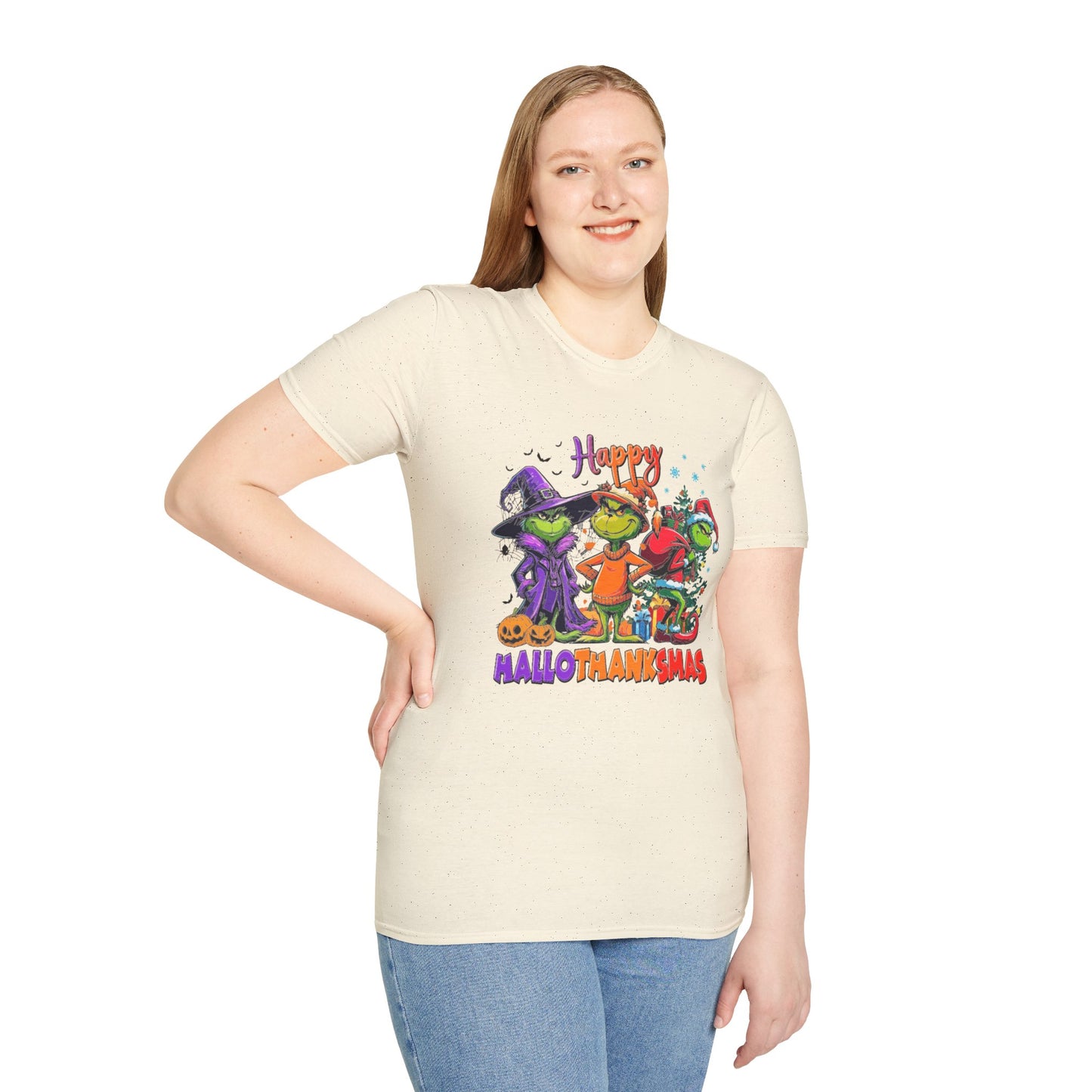 T-Shirt: "Happy Hallothanksmas"