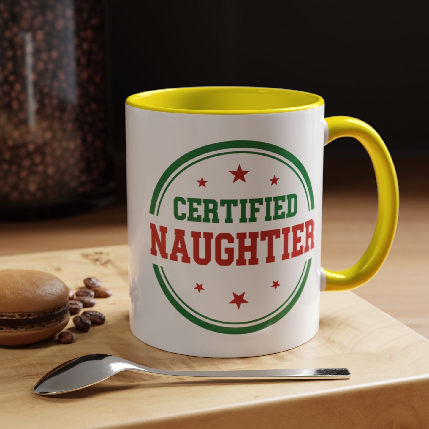 Mug 'Certified Naughtier' Christmas (11oz/15oz)