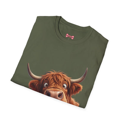 Highland Cow Lover T-Shirt — Cute Farm Animal Tee for Animal Lovers