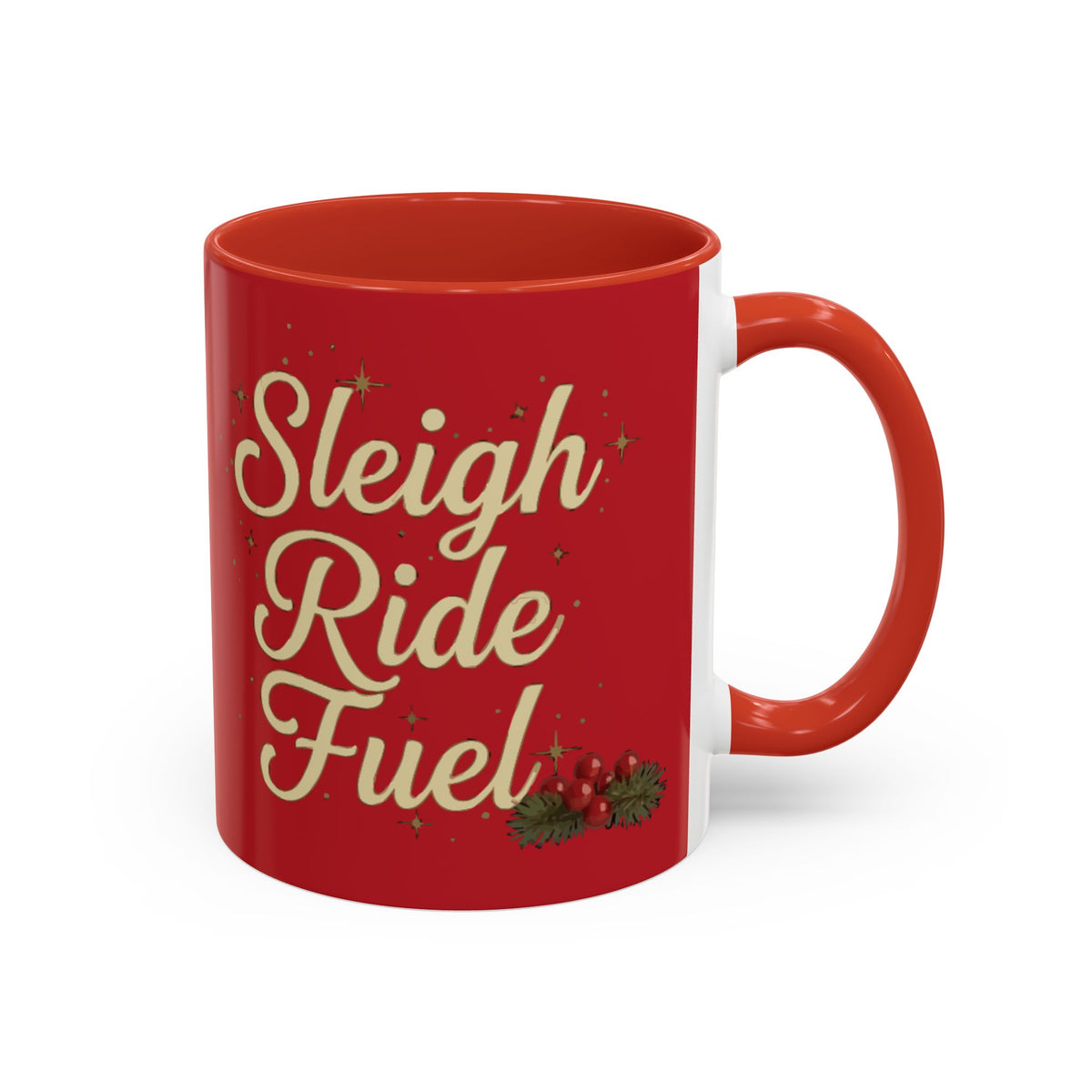 Festive 'Sleigh Ride Fuel' Coffee Holiday Mug (11oz/15oz)