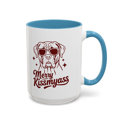 Merry KissMyAss Funny Holiday Coffee Mug (11oz/15oz)