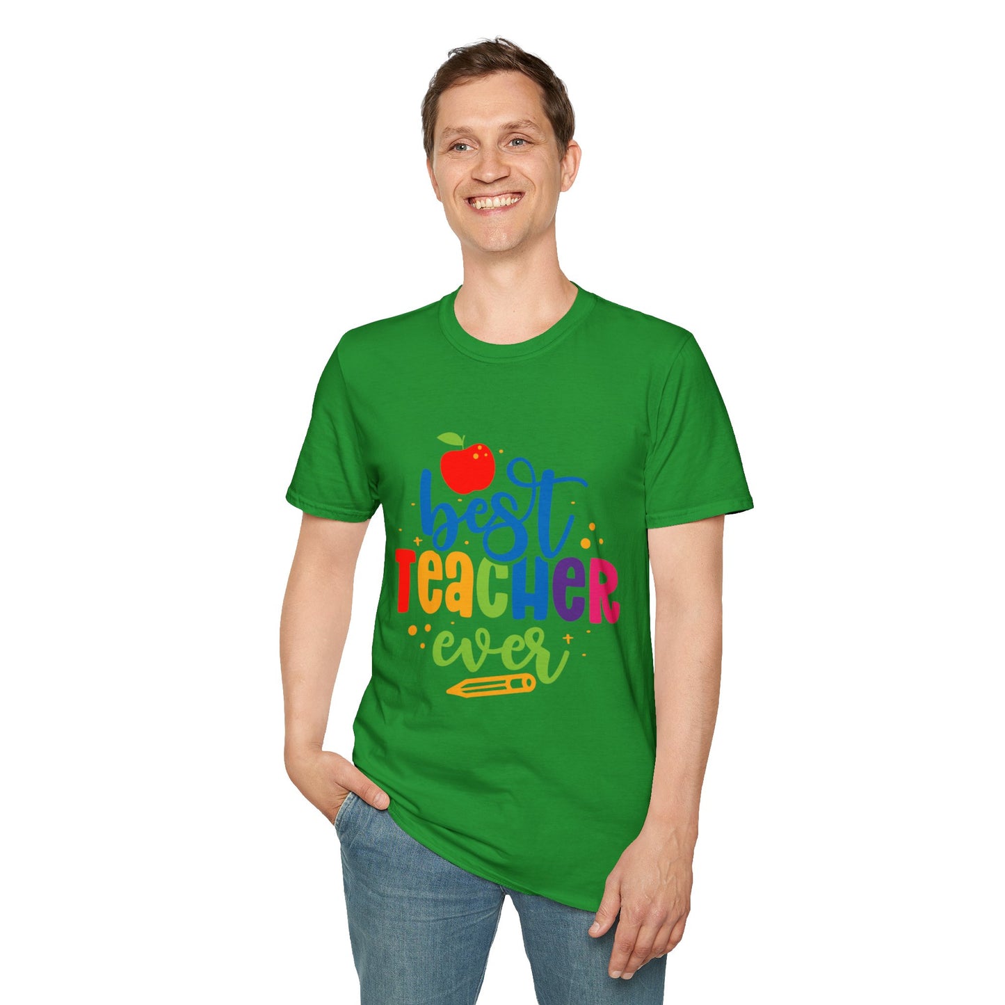 T-Shirt: "Best Teacher Ever" Teacher Appreciation Gift, Thank You Teacher Tee,