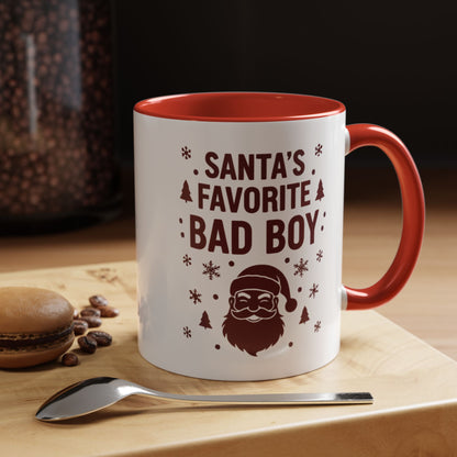 Mug 'Santa's favorite BAD BOY' (11oz/15oz)