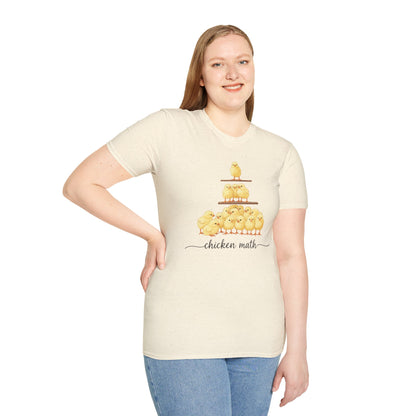 T-Shirt 'Chicken Math' Funny Shirt Chicken Lover Tee
