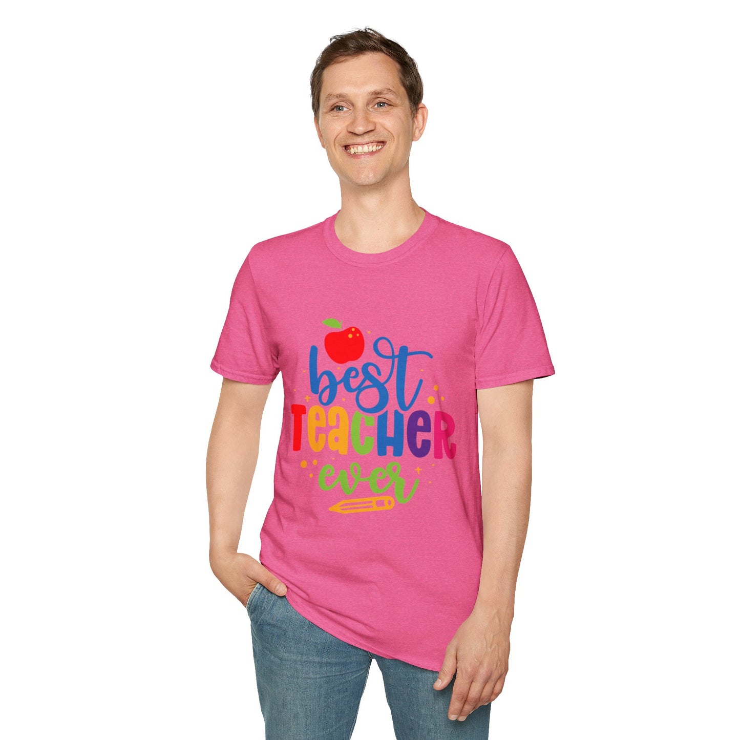 T-Shirt: "Best Teacher Ever" Teacher Appreciation Gift, Thank You Teacher Tee,