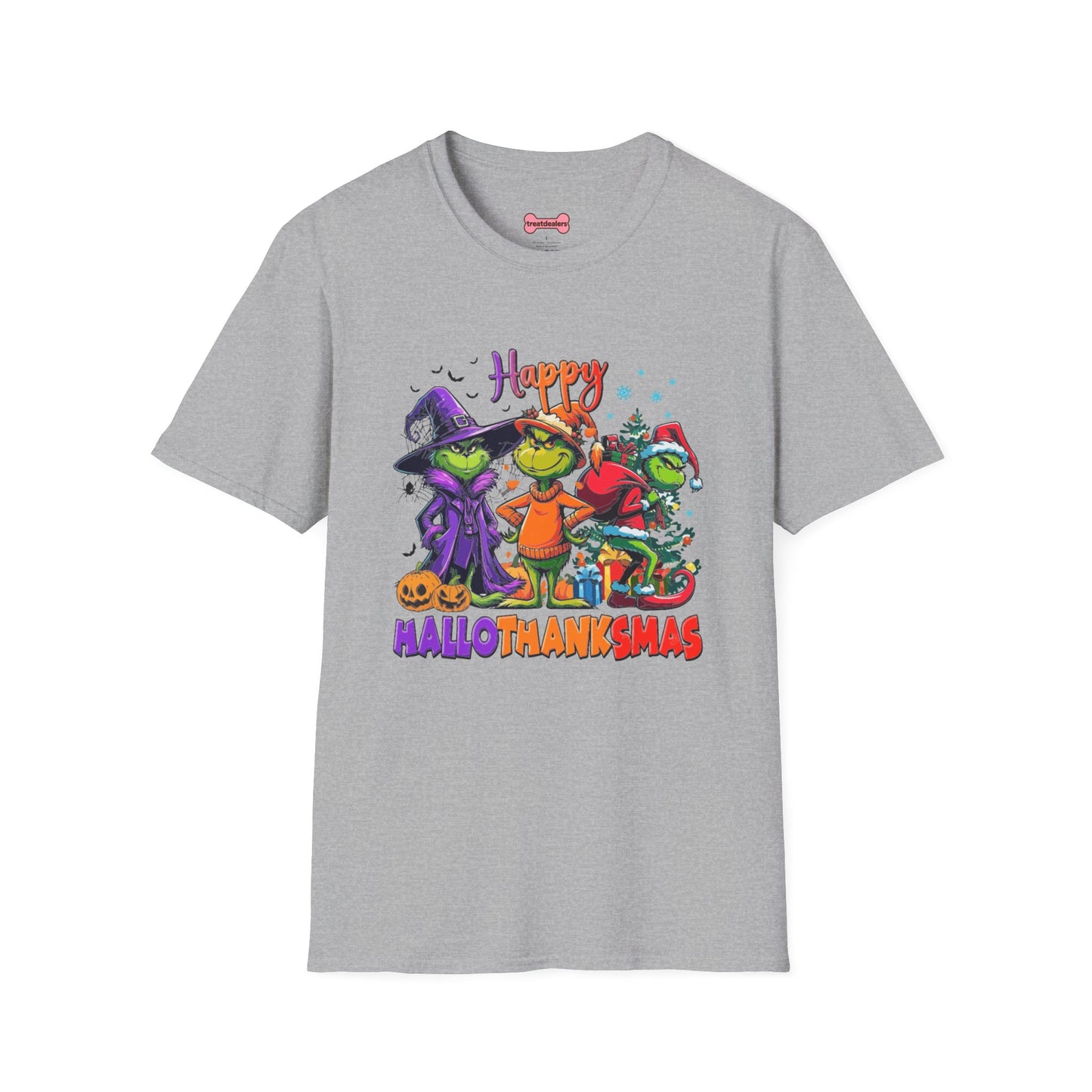 T-Shirt: "Happy Hallothanksmas"
