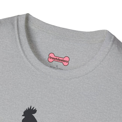 Unisex T-Shirt 'Chickens are like Potato Chips' Funny Shirt Chicken Lover Tee Black