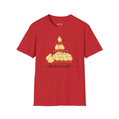 T-Shirt 'Chicken Math' Funny Shirt Chicken Lover Tee