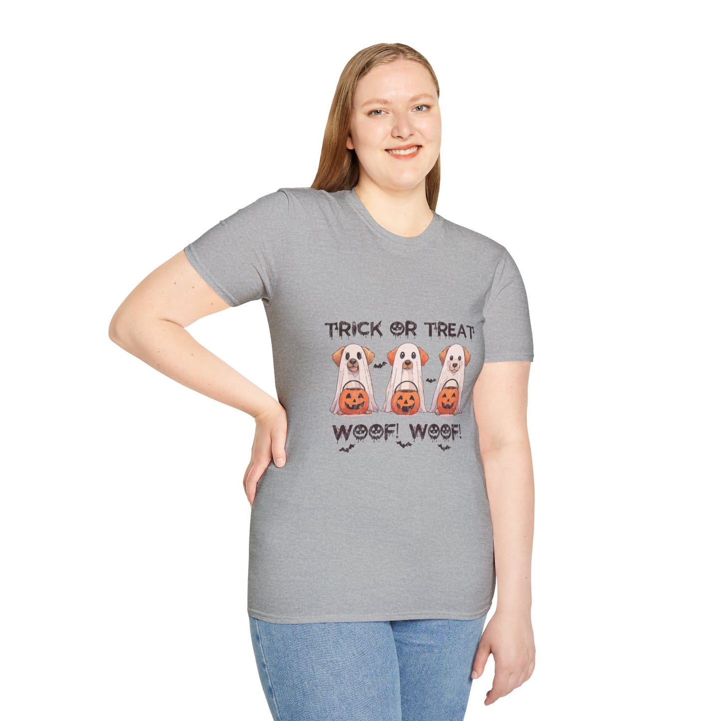 T-Shirt: Woof Wood Trick or Treat Halloween