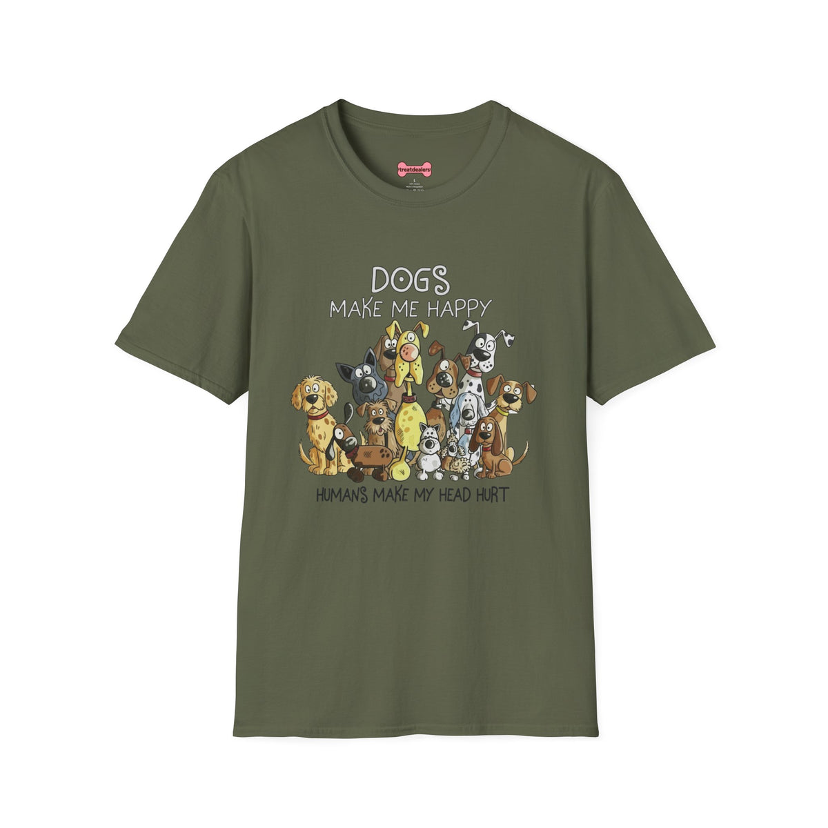 Dog Lover T-Shirt "Dogs make me happy"