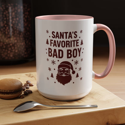 Mug 'Santa's favorite BAD BOY' (11oz/15oz)