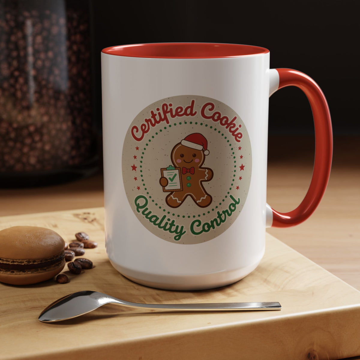 Mug 'Certified Cookie Quality Control' Christmas (11oz/15oz)