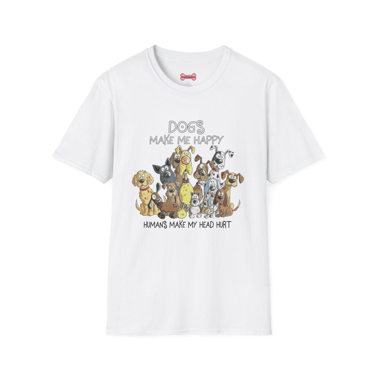 Dog Lover T-Shirt "Dogs make me happy"