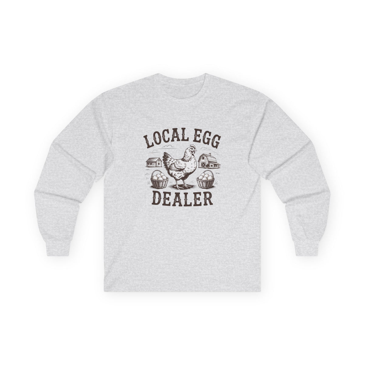 "Local Egg Dealer" Funny Chicken Long-Sleeve Shirt