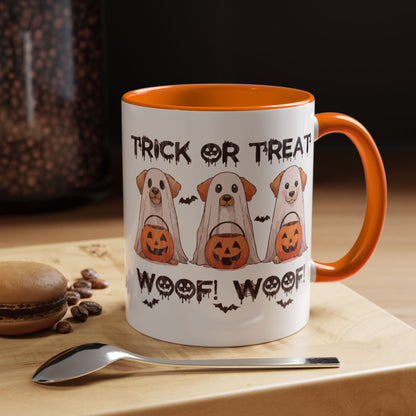 Coffee/Tea Mug: Spooky Halloween "Trick or Treat" (11, 15oz)