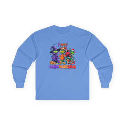 Long Sleeve: "Happy HalloThankMas'