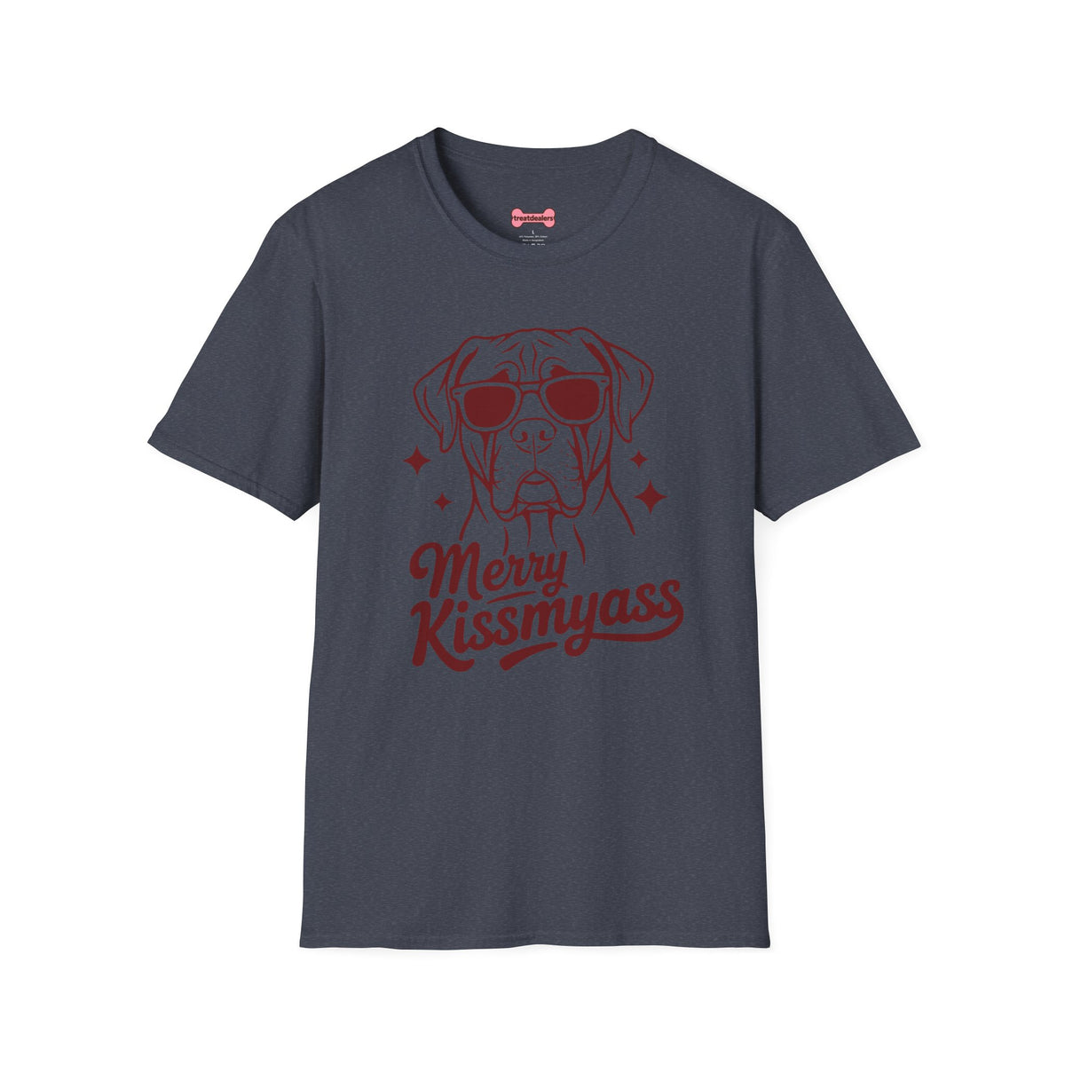 Christmas Unisex T-Shirt 'Merry KissMyAss' Funny Holiday Tee Shirt