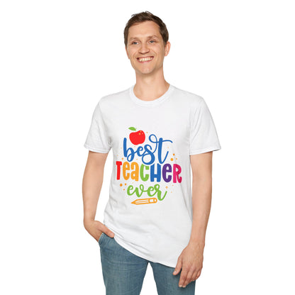 T-Shirt: "Best Teacher Ever" Teacher Appreciation Gift, Thank You Teacher Tee,
