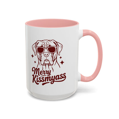 Merry KissMyAss Funny Holiday Coffee Mug (11oz/15oz)
