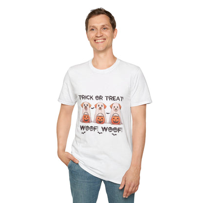 T-Shirt: Woof Wood Trick or Treat Halloween