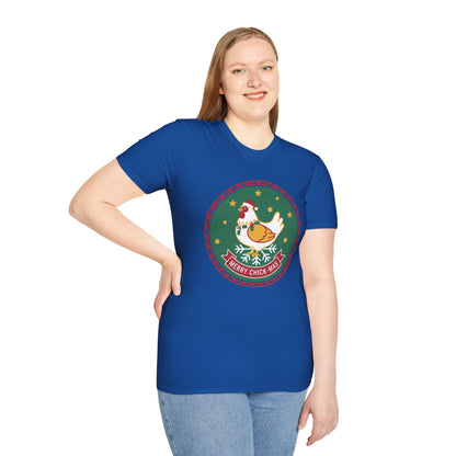 Christmas Unisex T-Shirt 'Merry Chick Mas' Funny Holiday Shirt