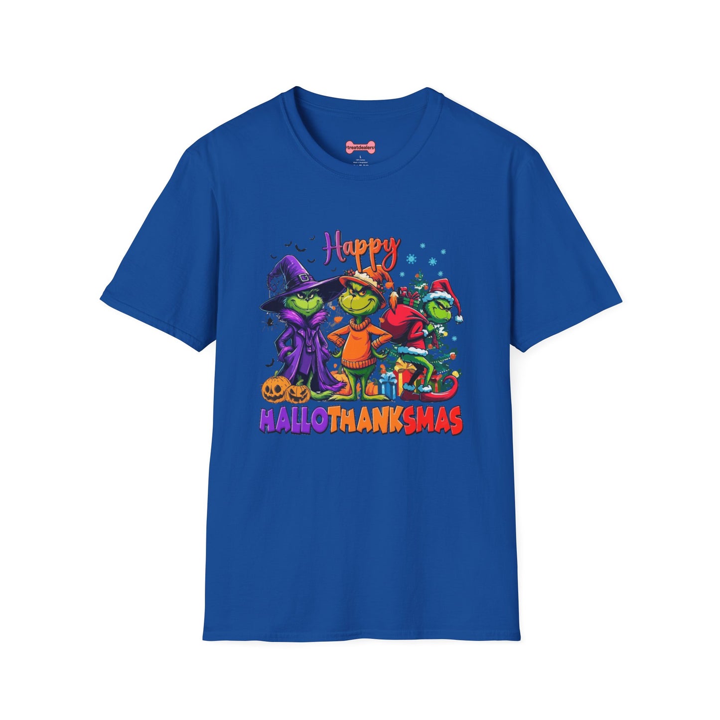 T-Shirt: "Happy Hallothanksmas"