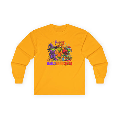 Long Sleeve: "Happy HalloThankMas'
