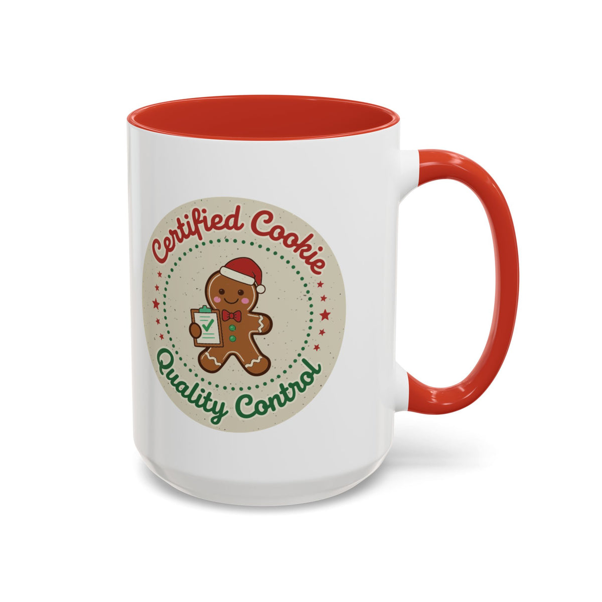 Mug 'Certified Cookie Quality Control' Christmas (11oz/15oz)
