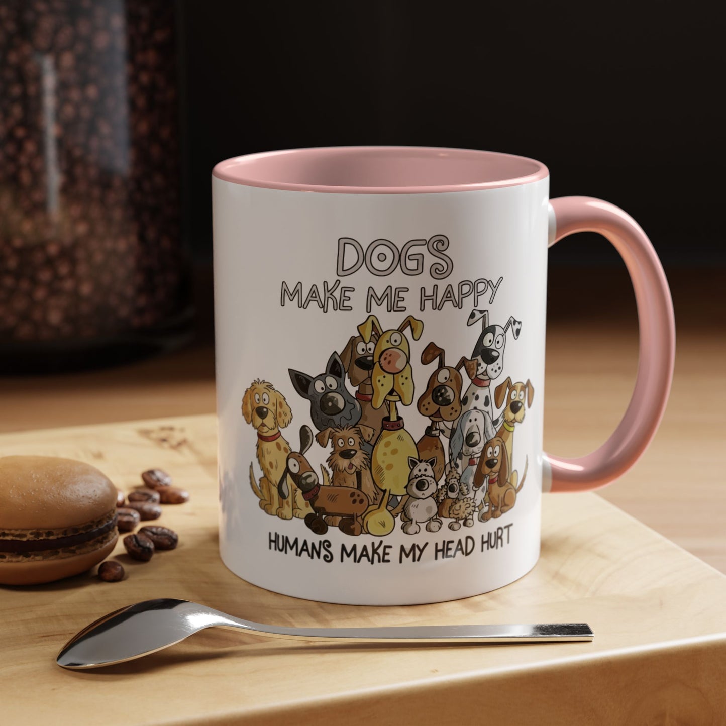 "Dogs make me happy" mug (11oz/15oz)