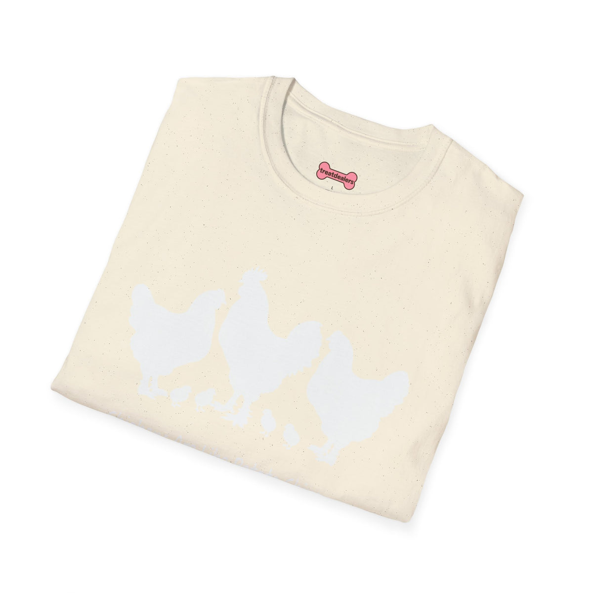 Unisex T-Shirt 'Chickens are like Potato Chips' Funny Shirt Chicken Lover Tee White