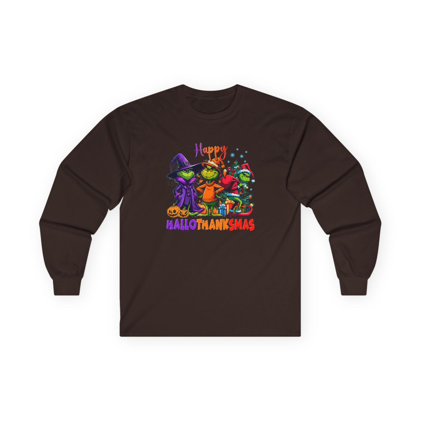 Long Sleeve: "Happy HalloThankMas'