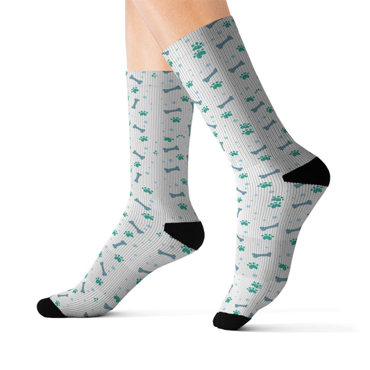 Socks: "Dog Paw and Bone"