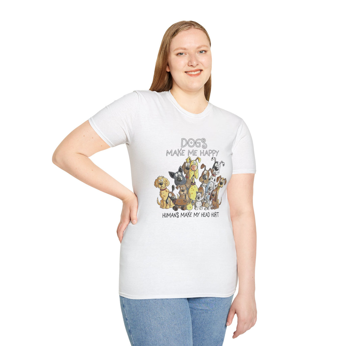 Dog Lover T-Shirt "Dogs make me happy"