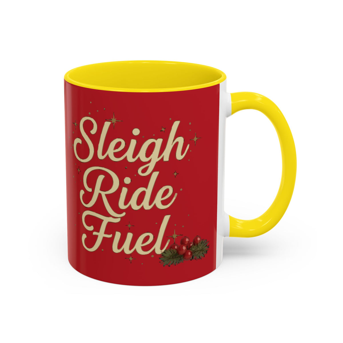 Festive 'Sleigh Ride Fuel' Coffee Holiday Mug (11oz/15oz)