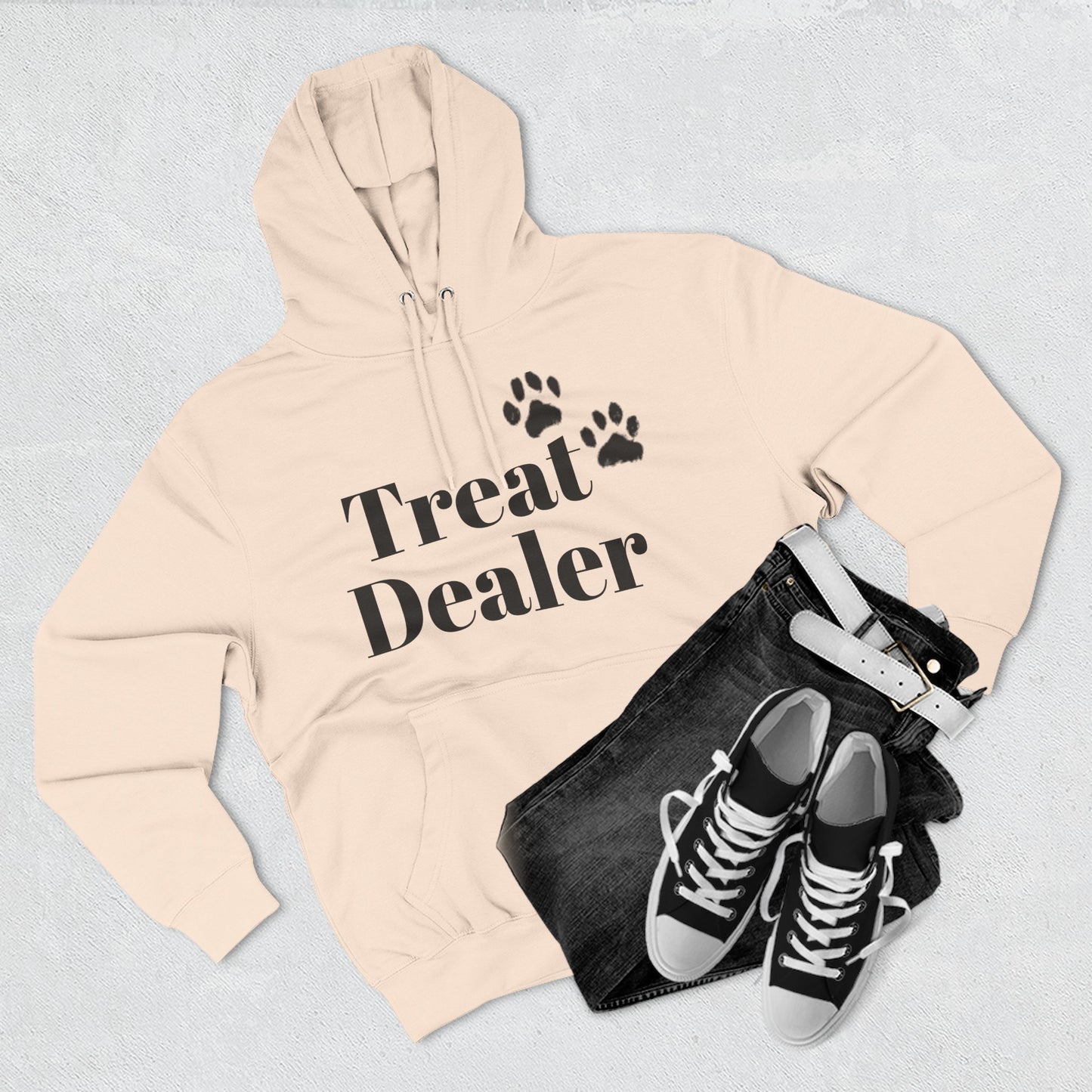 Fleece Hoodie:  "Treat Dealer" with Mastiff Logo