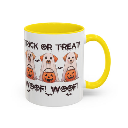 Coffee/Tea Mug: Spooky Halloween "Trick or Treat" (11, 15oz)