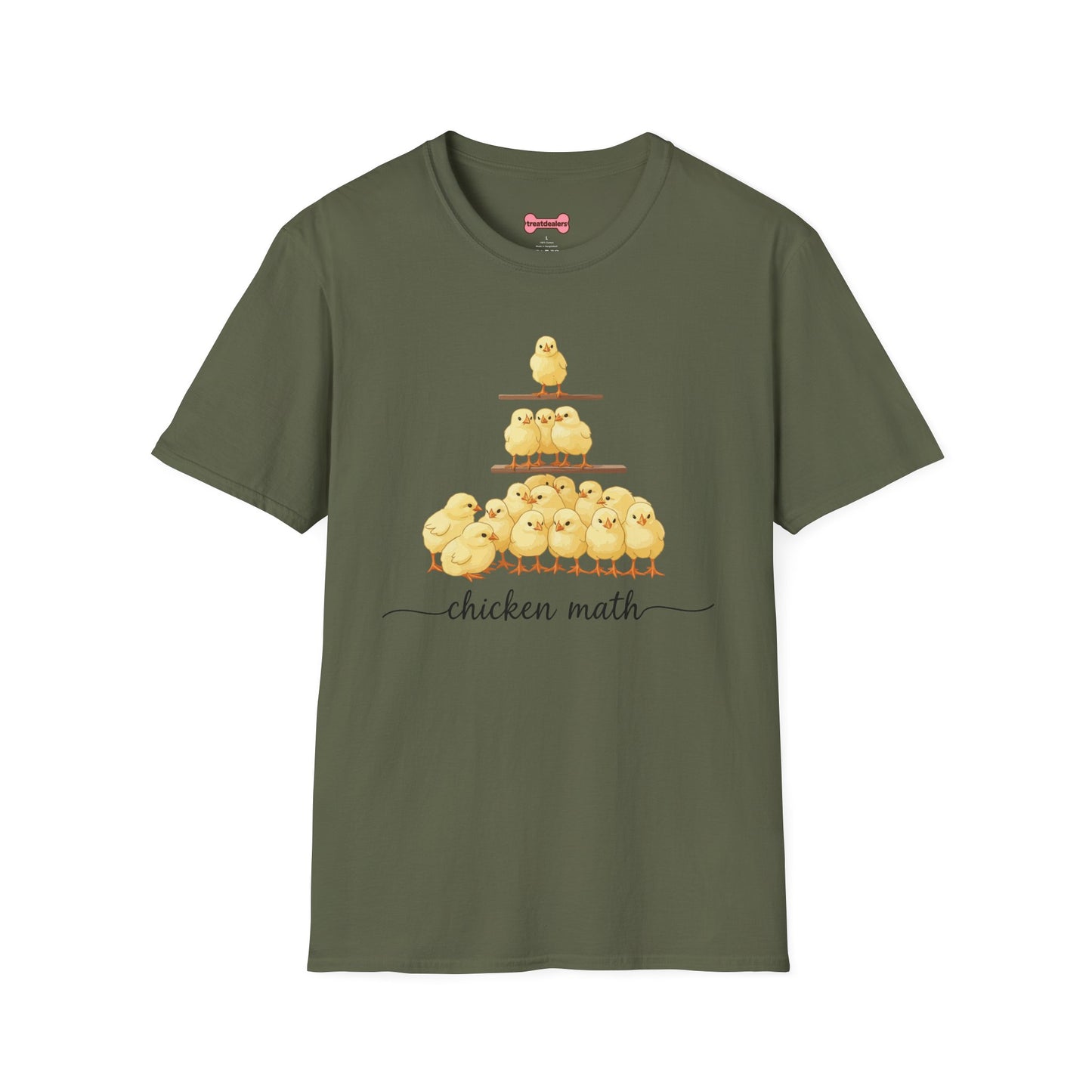 T-Shirt 'Chicken Math' Funny Shirt Chicken Lover Tee