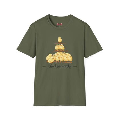 T-Shirt 'Chicken Math' Funny Shirt Chicken Lover Tee