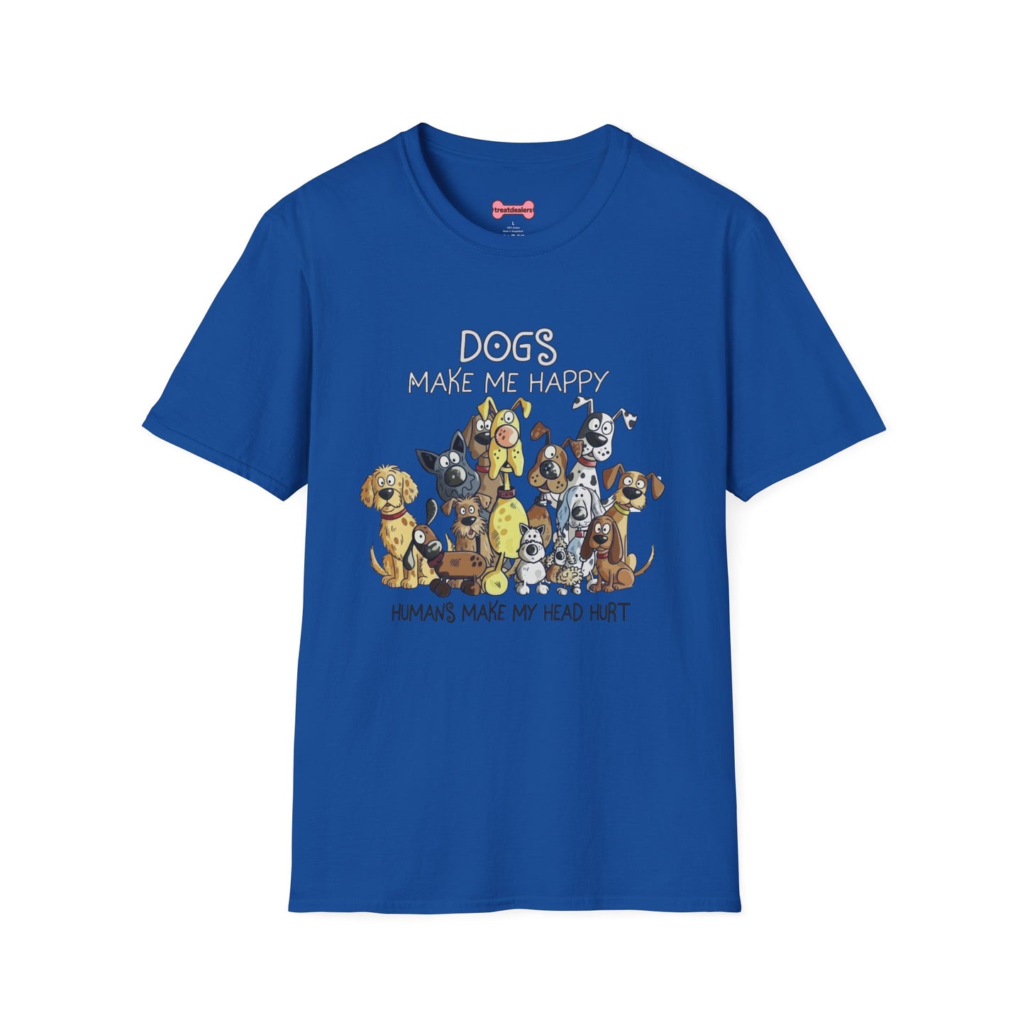 Dog Lover T-Shirt "Dogs make me happy"