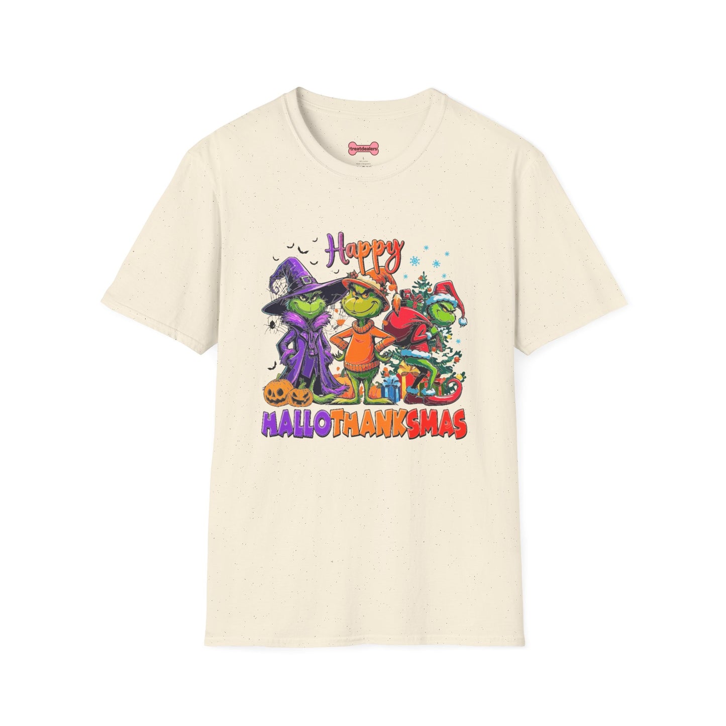 T-Shirt: "Happy Hallothanksmas"