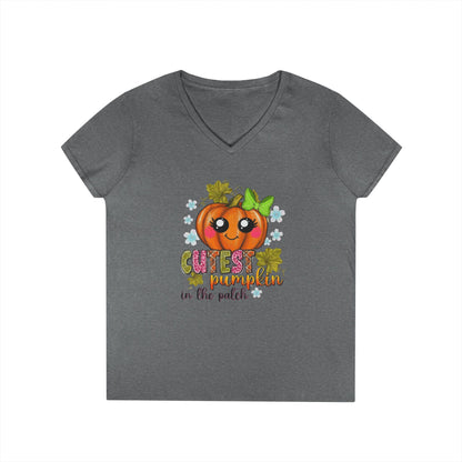 "Cutest Pumpkin in the Patch" V-Neck T-Shirt