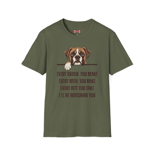 T-Shirt 'Every Snack you make - Boxer' Funny Shirt Boxer Dog Lover Tee