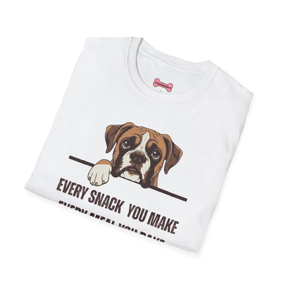 T-Shirt 'Every Snack you make - Boxer' Funny Shirt Boxer Dog Lover Tee