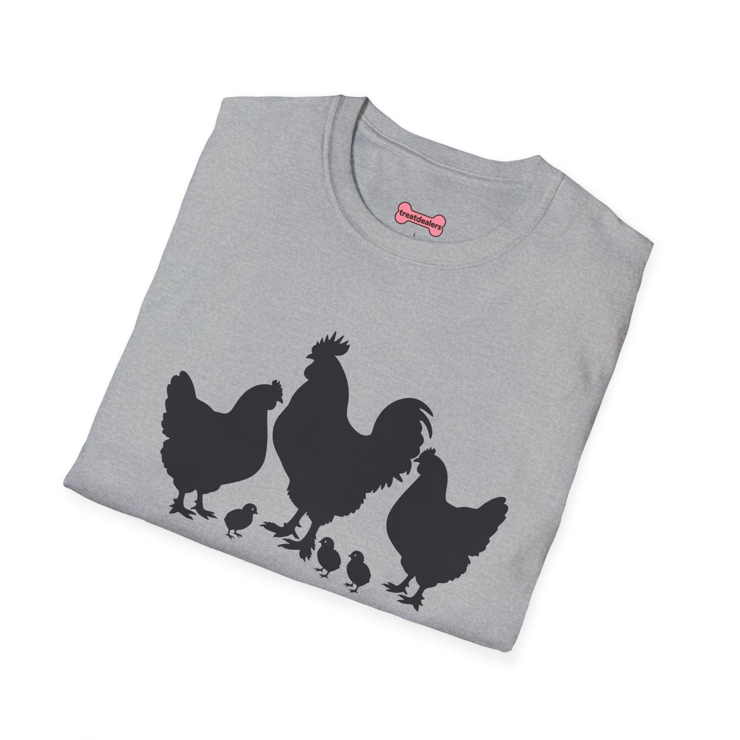 Unisex T-Shirt 'Chickens are like Potato Chips' Funny Shirt Chicken Lover Tee Black