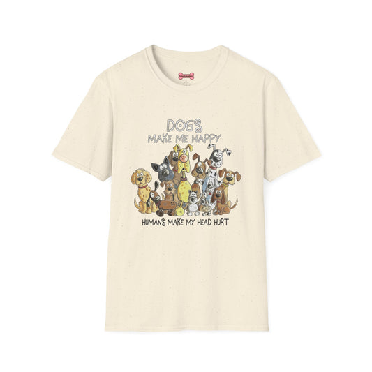 Dog Lover T-Shirt "Dogs make me happy"