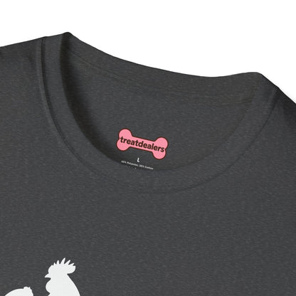 Unisex T-Shirt 'Chickens are like Potato Chips' Funny Shirt Chicken Lover Tee White